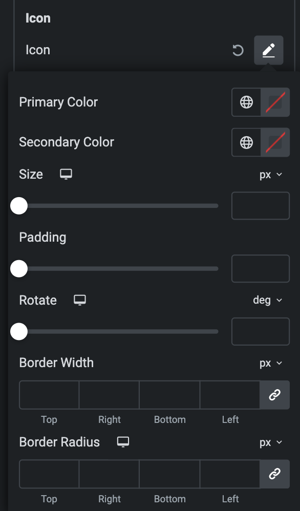 Advanced List: Icon Style Normal Settings(individual item)