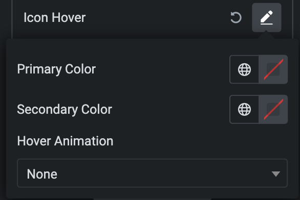 Advanced List: Icon Style Hover Settings(individual item)