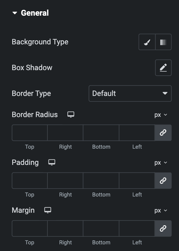 Advanced List: General Style Settings