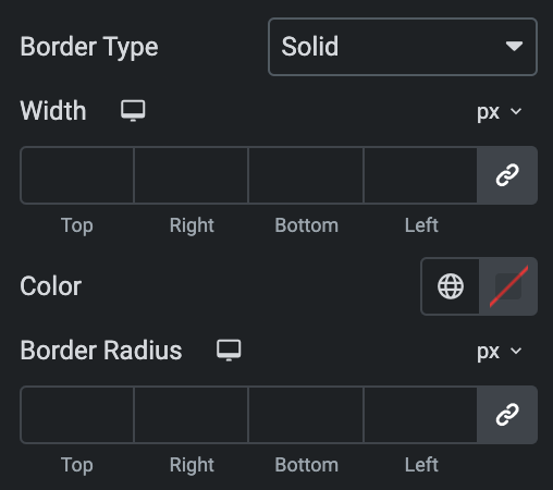 Image Accordion: Panel Style Settings