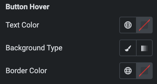 Image Accordion: Button Style Settings(Hover)