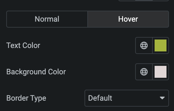 Team Member: Button Style Settings(Hover)