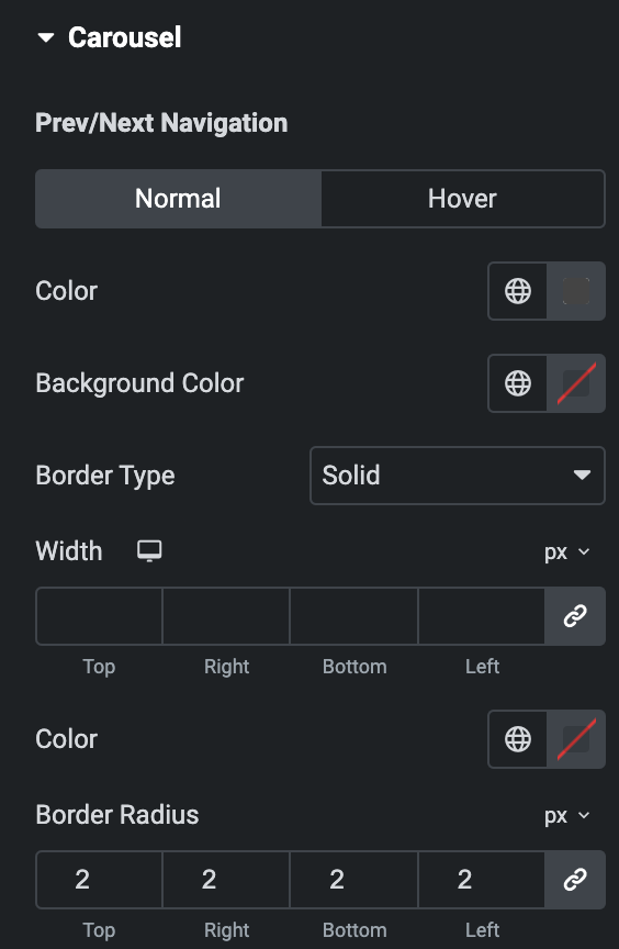Team Member: Previous/Next Navigation Style Settings(Normal)