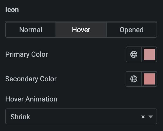FAQ: Icon Style Settings(Hover)