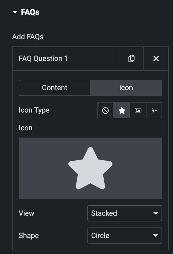 FAQ: Icon Type Settings