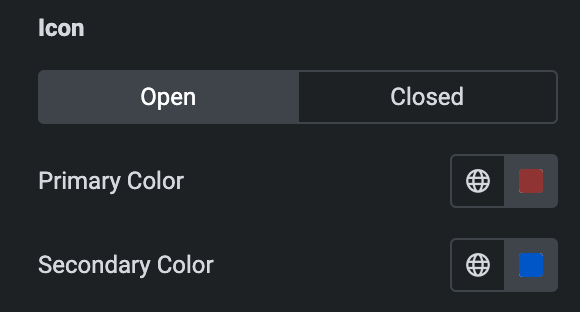 Business Hours: Icon Style Settings(Open)